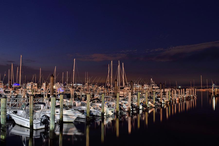 atlantic-highlands-marina-at-night-shawn-blythe | Sodon's Electric Inc